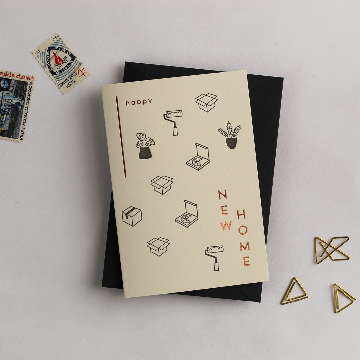 Happy New Home Letterpress Card