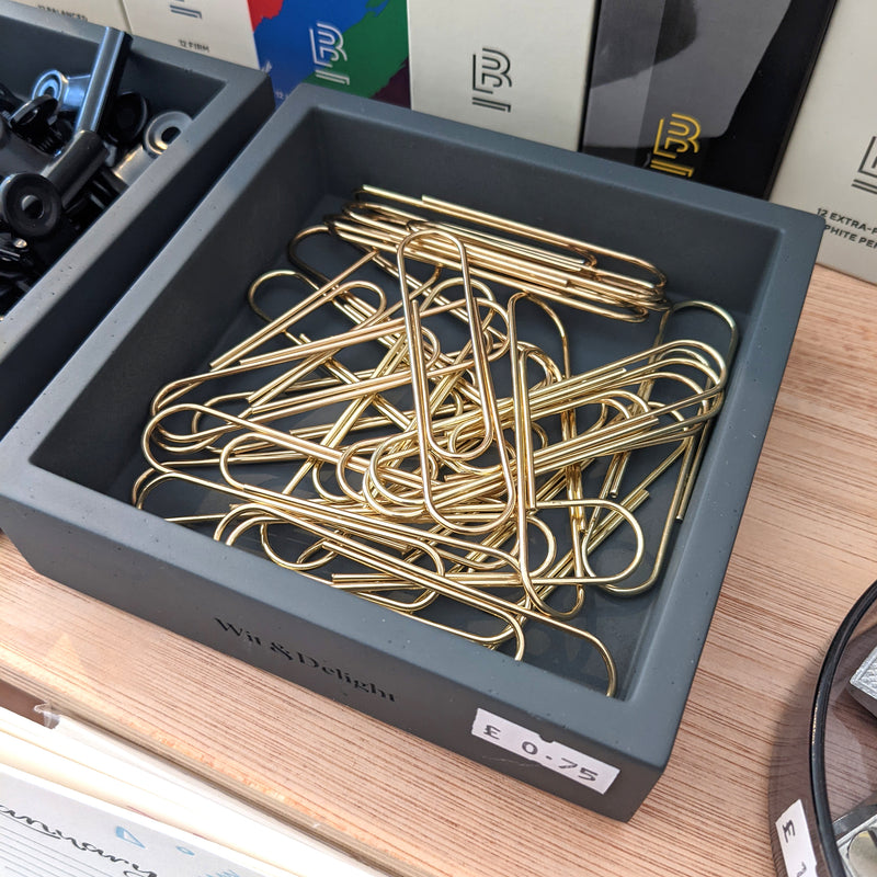 Single Gold Paperclip