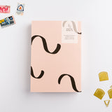 Hunter Paper Co Pink Squiggles A5 Lay Flat Chunky Notebook