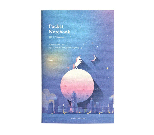 Iconic Pocket A6 Notebook - Lined - Full Moon