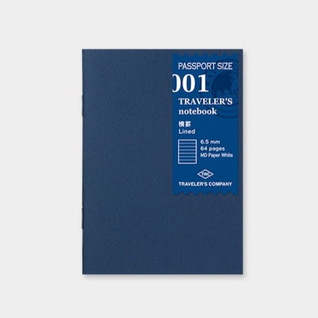 Traveler's Company Notebook Passport Size Refill Lined MD Paper