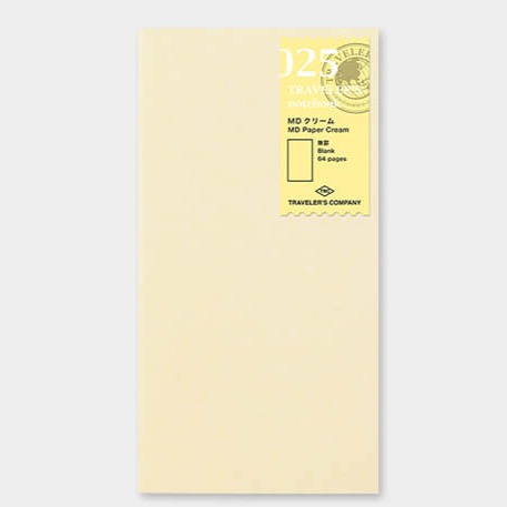 Traveler's Company Notebook Refill 025 MD Paper Cream