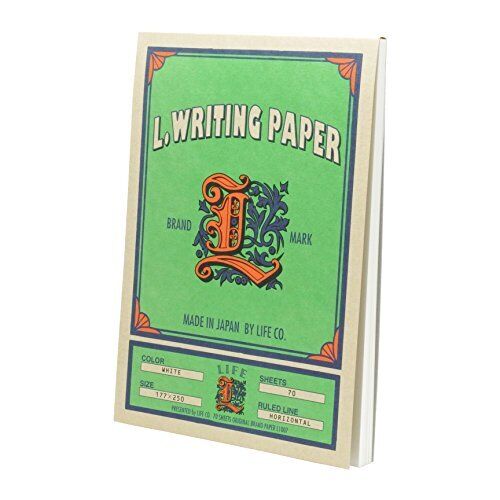 Life L Brand Writing Paper B5 Lined White