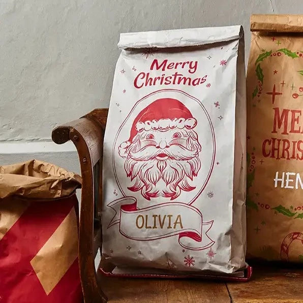 Christmas Paper Present Sack
