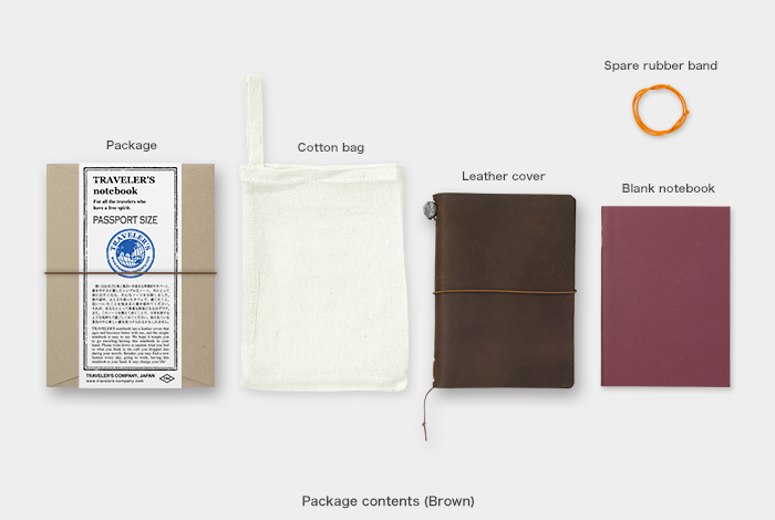 Traveler's Company Notebook Passport Size Dark Brown