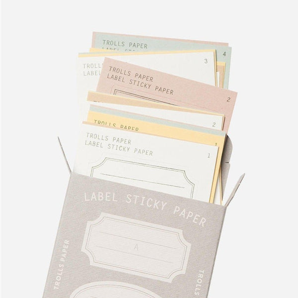 Trolls Paper Box of Sticky Labels - Type A