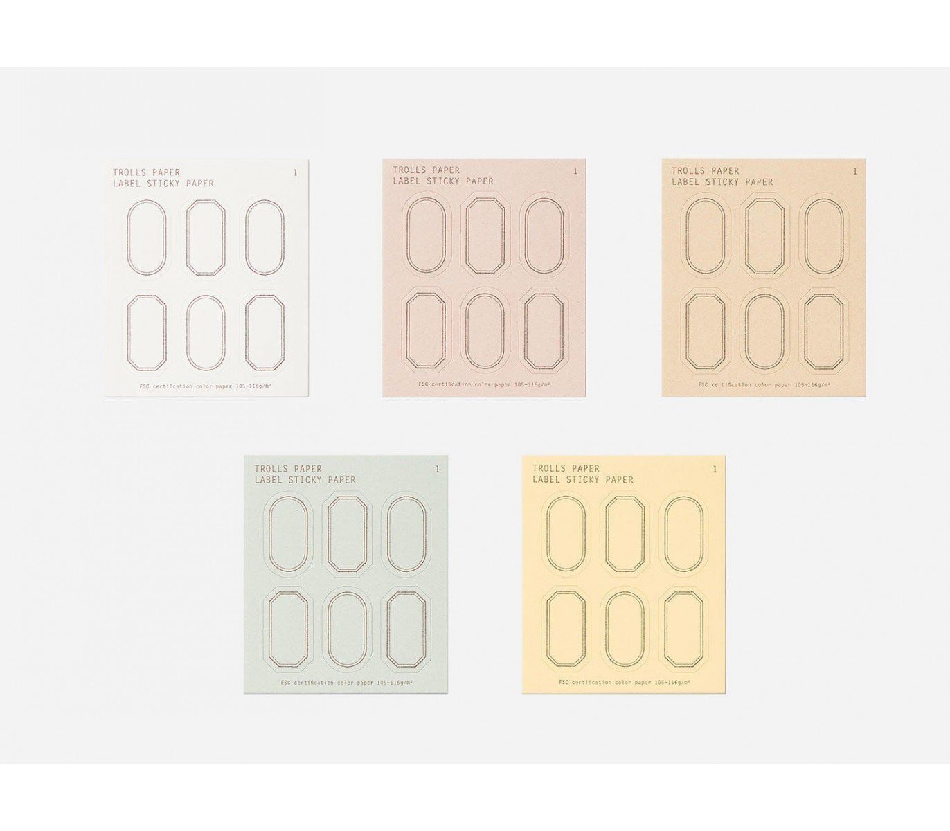 Trolls Paper Box of Sticky Labels - Type B, £12.00