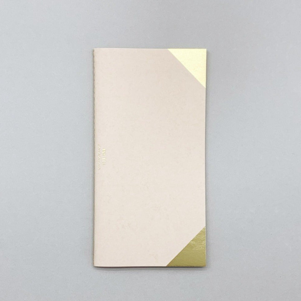 Yamama Stitched Plain Notebook Beige B6 Slim