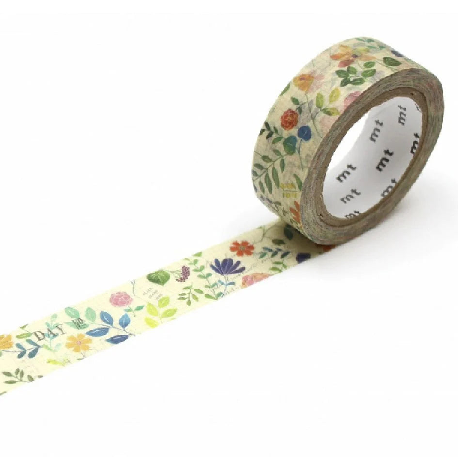 MT ex Watercolour Flower Washi Tape