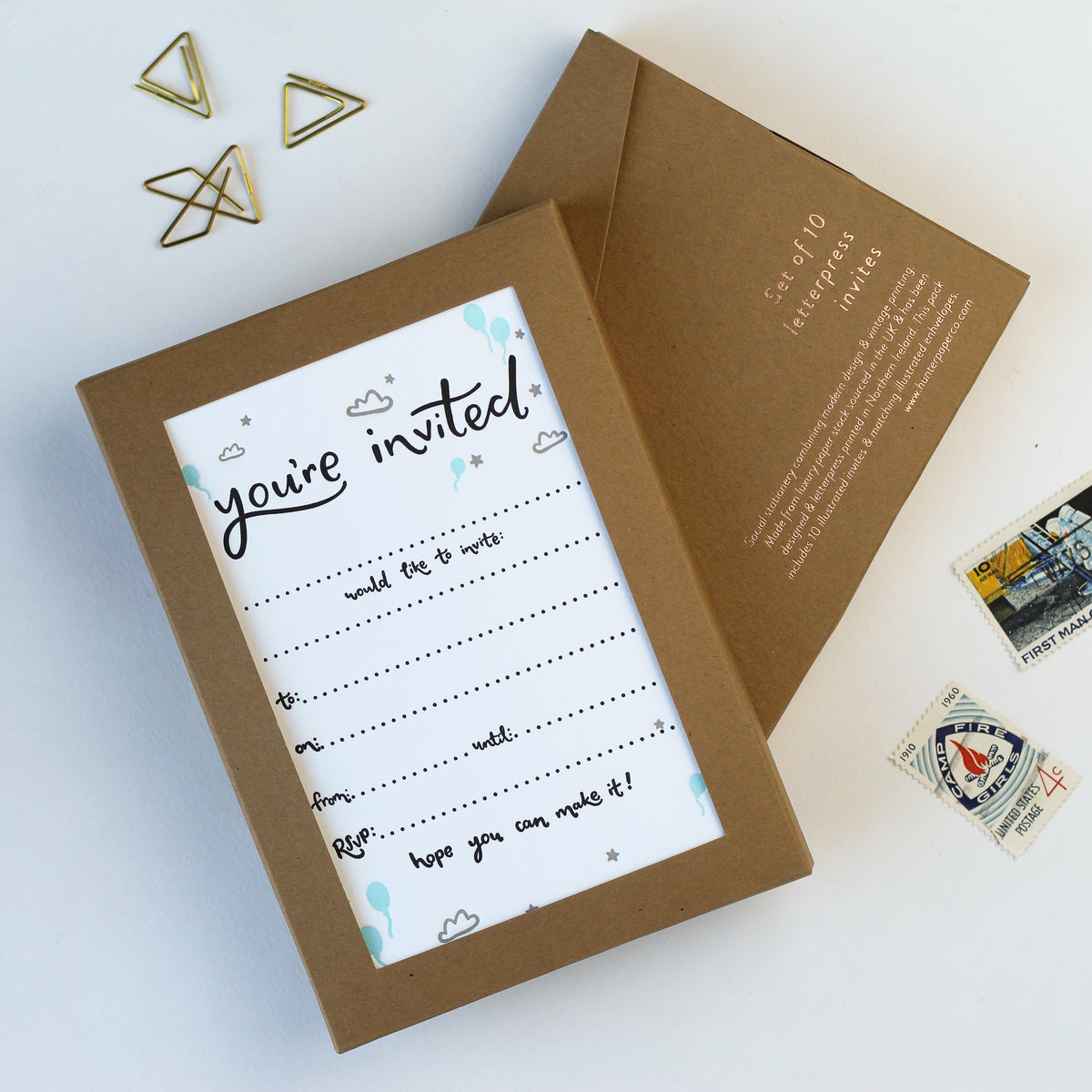 You're Invited Set of 10 Invites